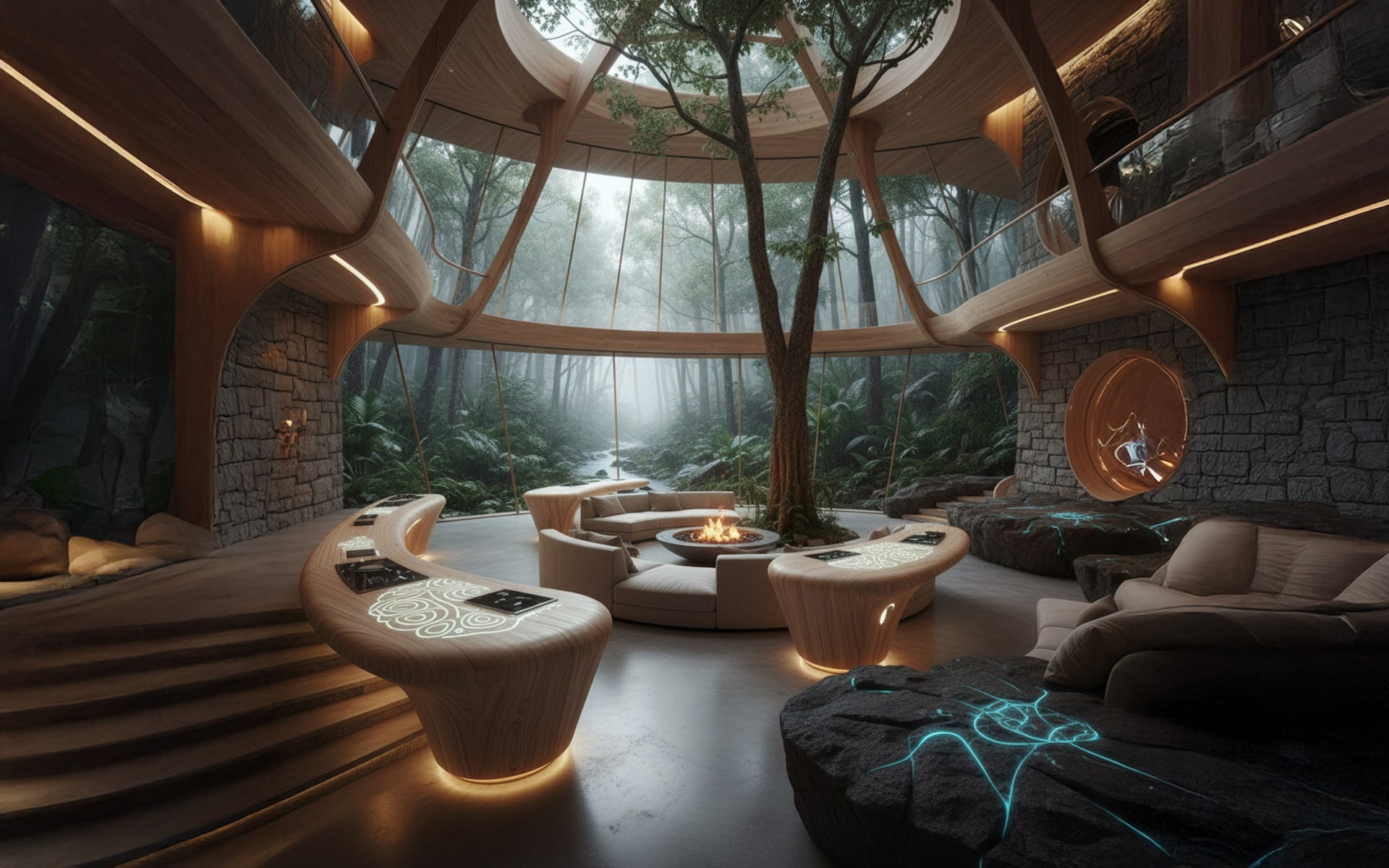 Quantum House natural integration space